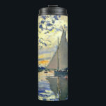 Monet - Sailboat at Le Petit-Gennevilliers Thermal Tumbler<br><div class="desc">Claude Monet's famous painting,  Sailboat at Le Petit-Gennevilliers.</div>