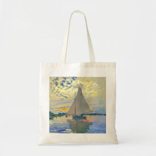 Monet Sailboat at Le Petit-Gennevilliers Tote Bag