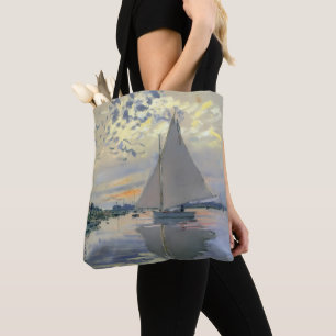 Monet Sailboat French Impressionism Classic Art Tote Bag