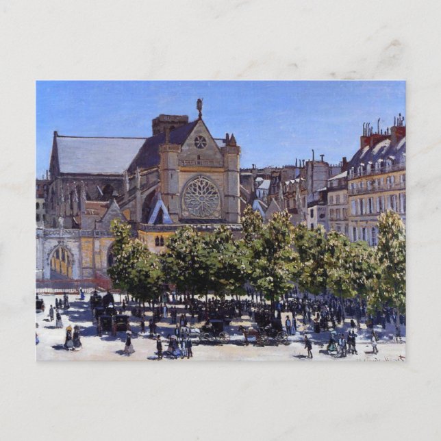 Monet - Saint Germain l'Lauxerrois Postcard (Front)