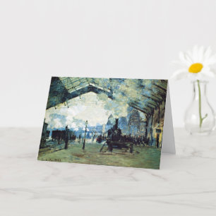 Monet - Saint-Lazare Gare, Normandy Train, Card