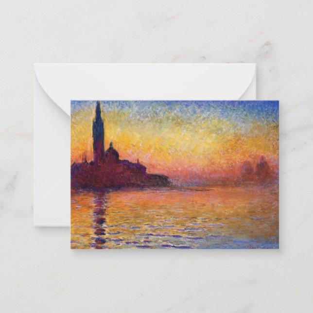 Monet - San Giorgio Maggiore at Dusk Card (Front)
