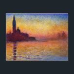 Monet - San Giorgio Maggiore at Dusk Postcard<br><div class="desc">Claude Monet's famous painting,  San Giorgio Maggiore at Dusk</div>