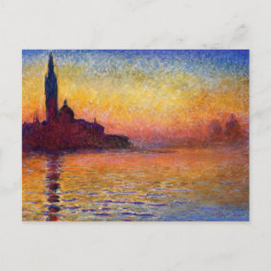 Monet - San Giorgio Maggiore at Dusk Postcard