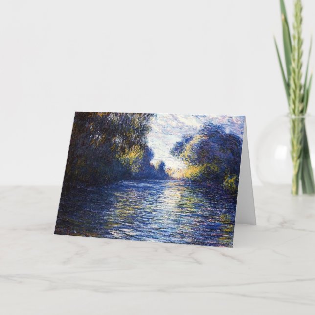 Monet Seine River Impressionism Art Card (Front)
