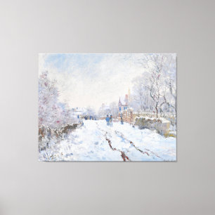Monet Snow Scene at Argenteuil Canvas Print