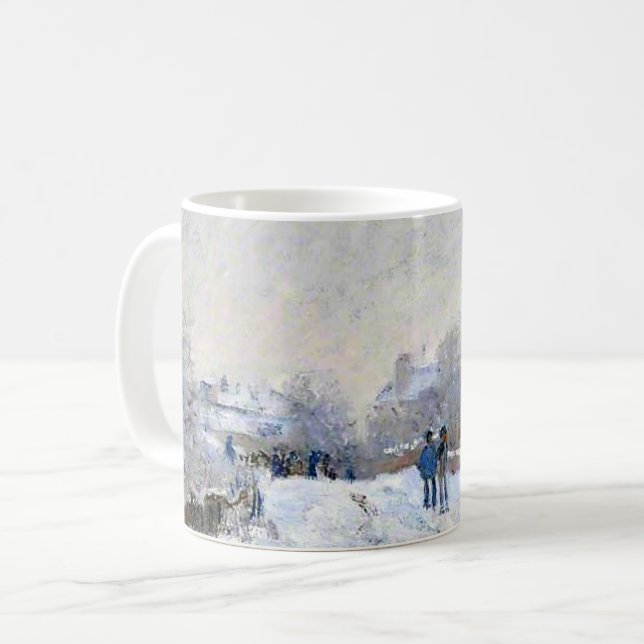 Monet - Snow Scene at Argenteuil Coffee Mug (Front Left)