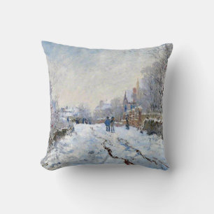 Monet - Snow Scene at Argenteuil Cushion