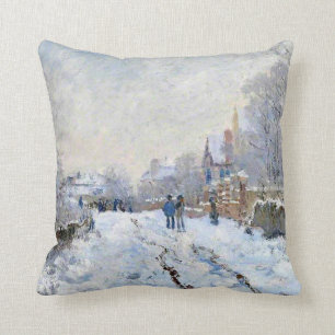 Monet - Snow Scene at Argenteuil Cushion