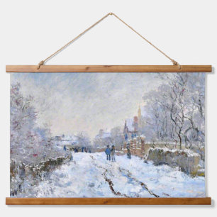 Monet - Snow Scene at Argenteuil Hanging Tapestry