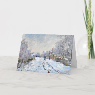 Monet - Snow Scene at Argenteuil Note Card