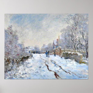 Monet - Snow Scene at Argenteuil Poster