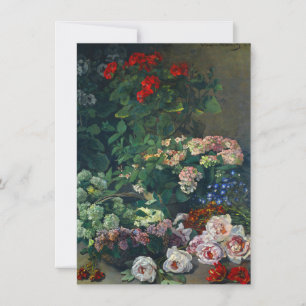 Monet Spring Flowers Invitation