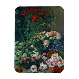 Monet Spring Flowers Magnet