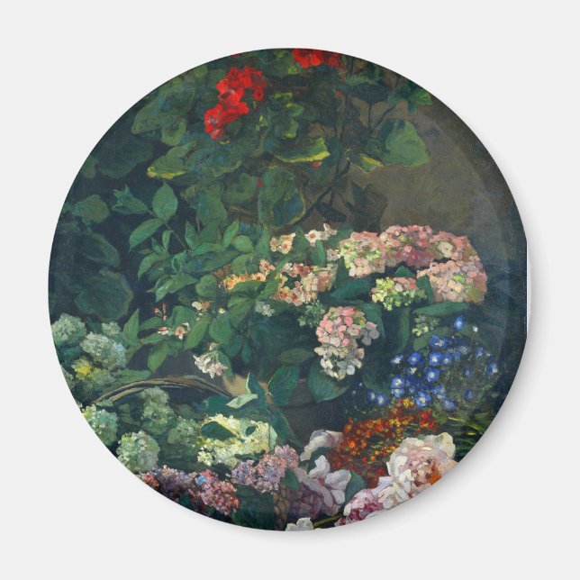Monet Spring Flowers Magnet (Front)