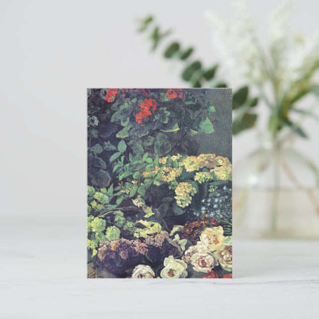 Monet - Spring Flowers Postcard (Standing Front)