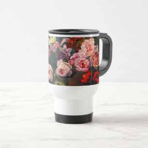 Monet Spring Flowers Travel Mug