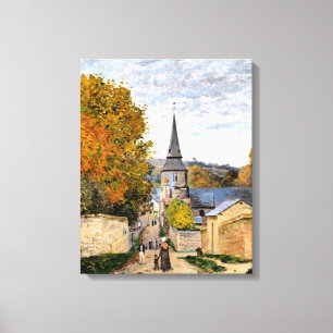 Monet - Street in Saint-Adresse Canvas Print