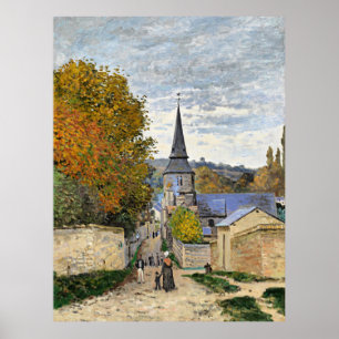 Monet - Street in Sainte-Adresse, fine art, Poster
