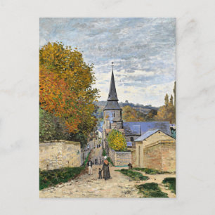 Monet - Street in Sainte-Adresse, Postcard