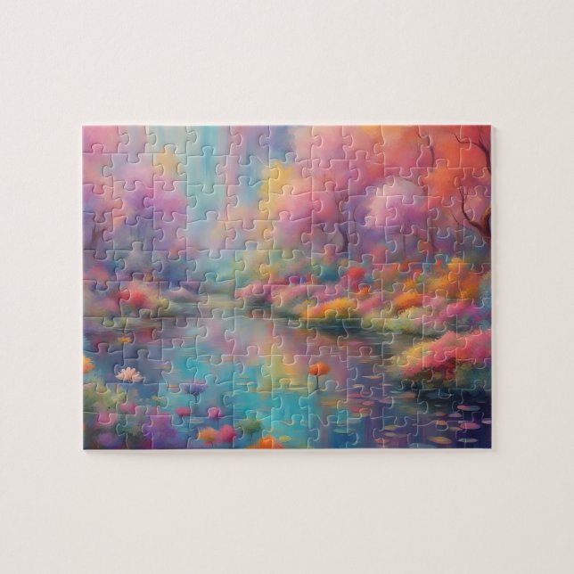 Monet Style Fantasy Jigsaw Puzzle (Horizontal)