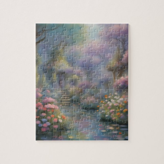 Monet Style Fantasy Jigsaw Puzzle (Vertical)