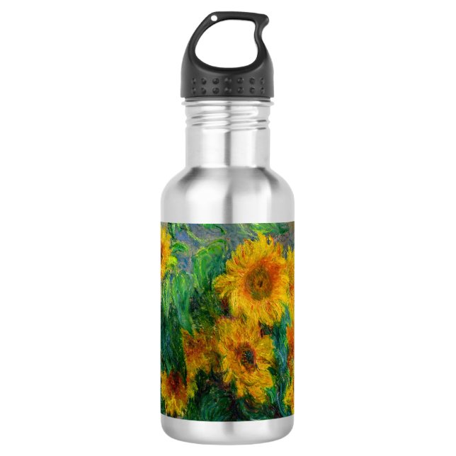 Monet Sunflowers 532 Ml Water Bottle (Front)