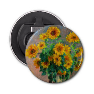 Monet Sunflowers Bottle Opener