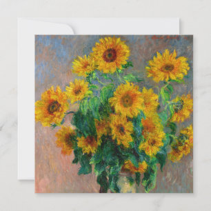 Monet Sunflowers Invitation