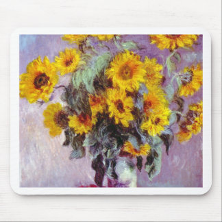 Monet Sunflowers Mouse Mat
