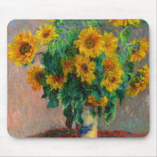Monet Sunflowers Mouse Mat
