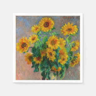 Monet Sunflowers Napkin