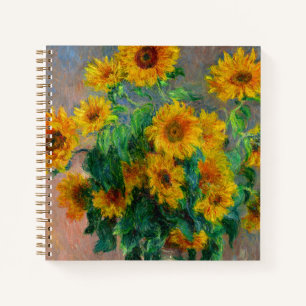 Monet Sunflowers Notebook