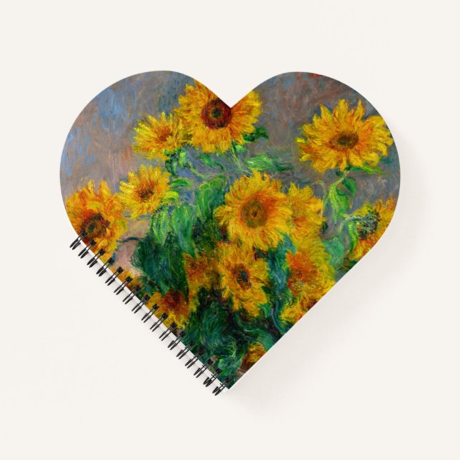 Monet Sunflowers Notebook (Front)