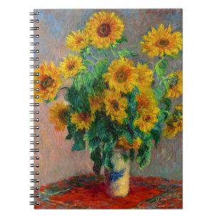 Monet Sunflowers Notebook