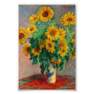 Monet Sunflowers Photo Print