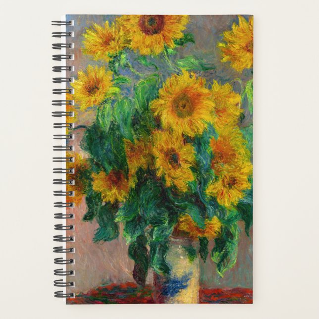 Monet Sunflowers Planner (Front)
