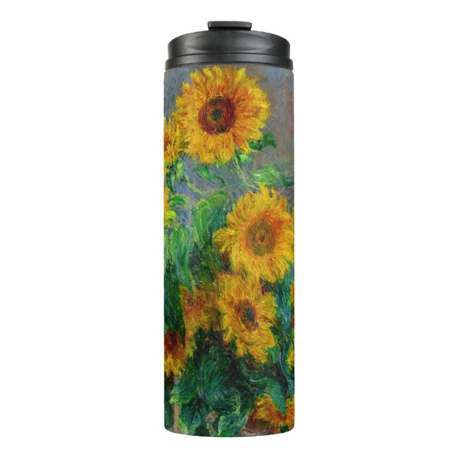 Monet Sunflowers Thermal Tumbler (Front)