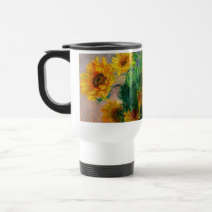 Monet Sunflowers Travel Mug