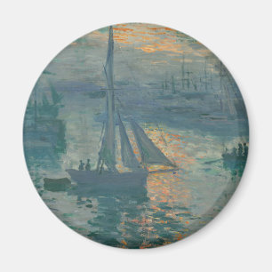 Monet Sunrise Marine Impressionism Painting Magnet
