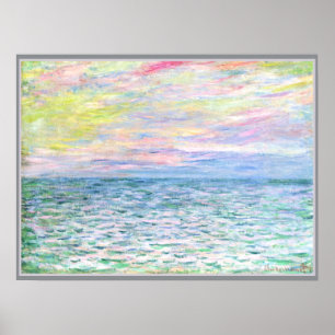 Monet - Sunset at Pourville Poster