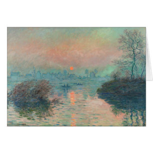 Monet Sunset on the Seine Fine Art Impressionism