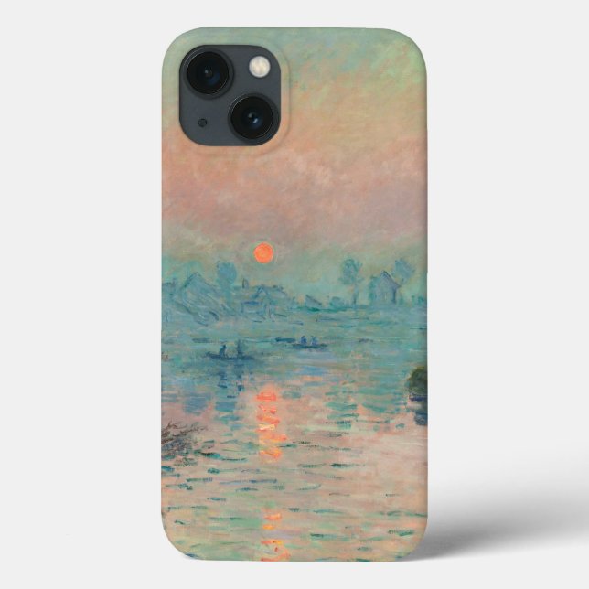 Monet Sunset on the Seine Fine Art Impressionism  Case-Mate iPhone Case (Back)