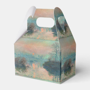 Monet Sunset on the Seine Fine Art Impressionism Favour Box