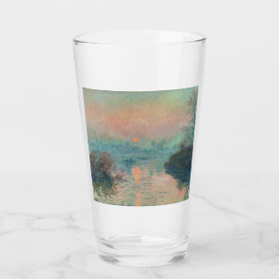 Monet Sunset on the Seine Fine Art Impressionism Glass