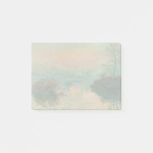 Monet Sunset on the Seine Fine Art Impressionism Post-it Notes