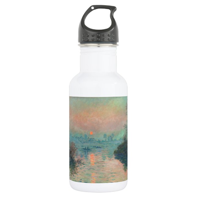 Monet Sunset Seine Fine Art Impressionism  532 Ml Water Bottle (Front)