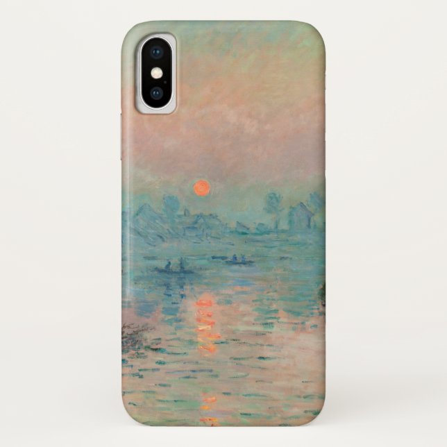Monet Sunset Seine Fine Art Impressionism  Case-Mate iPhone Case (Back)