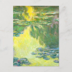 Monet Sunset Waterlilies Postcard