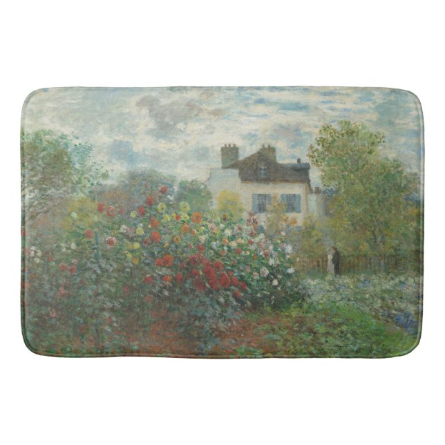 Monet The Artist Garden French Old Art Bath Mat (Front)